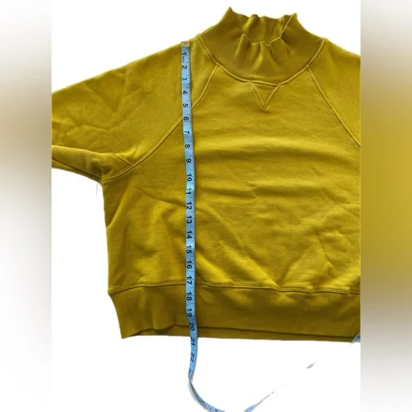 FP Movement Mustard Yellow High Neck Sweatshirt size M - Picture 3 of 9